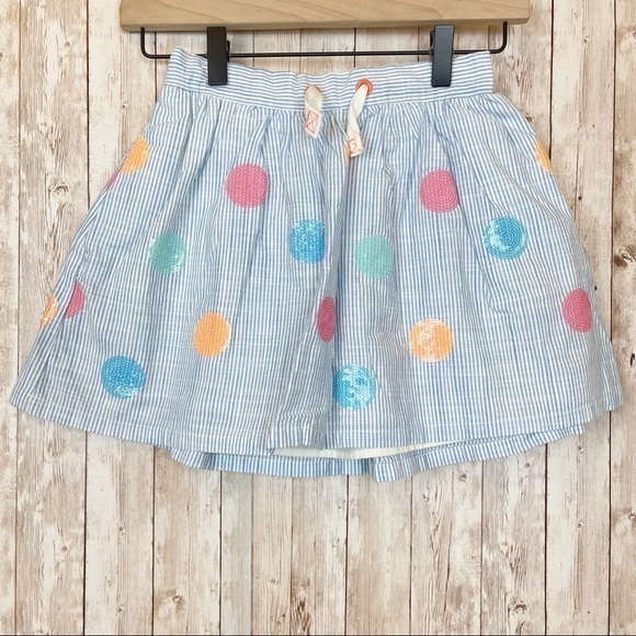 Cat & Jack Striped Multicolor Sequin Dotted Skirt Size Medium Girls - Picture 1 of 10